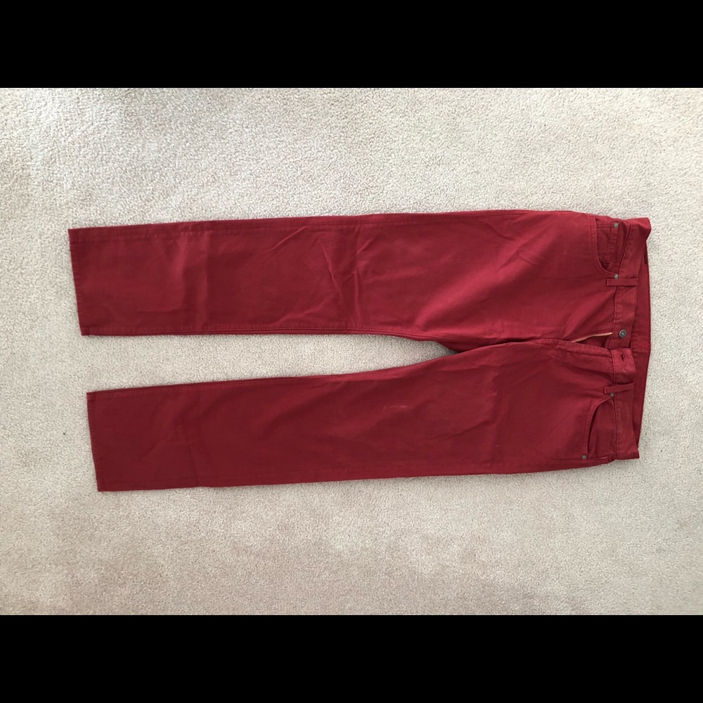 7 for all mankind red pants